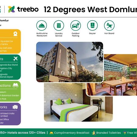 Treebo Trend Hotel 12 Degrees West Domlur Bangalore Exterior foto